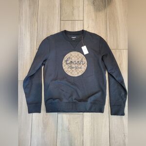 Black Translucent Coach Sweatshirt, Men's Medium